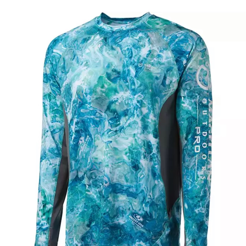 Magellan Outdoors Men's Pro Mossy Oak Camo Long Sleeve T-shirt